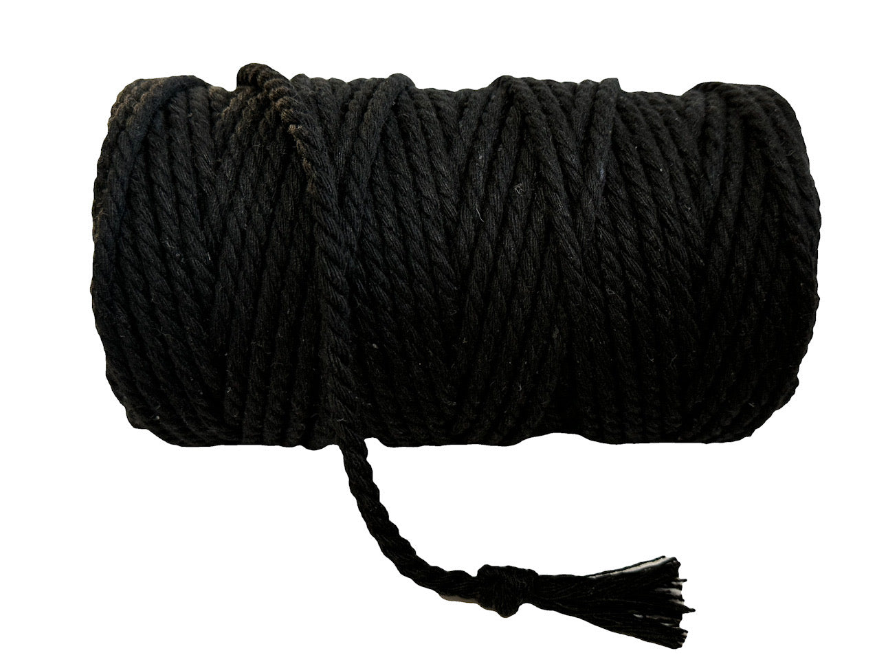 Macrame Cord Twisted - 309 5mm Black 500g