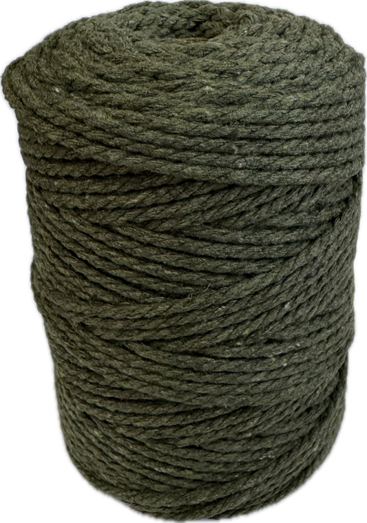 Macrame Cord Twisted - 304 2mm Army Green 250g