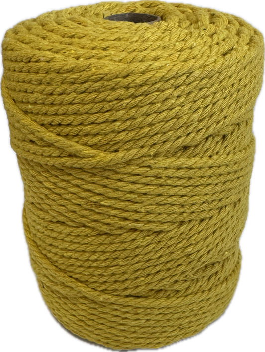 Macrame Cord Twisted - 304 2mm Lemon Yellow 250g