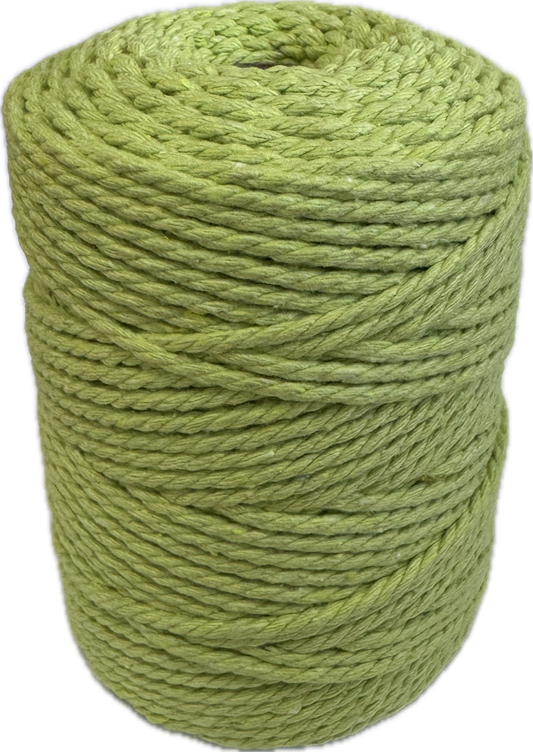 Macrame Cord Twisted - 304 2mm Light Apple Green 250g