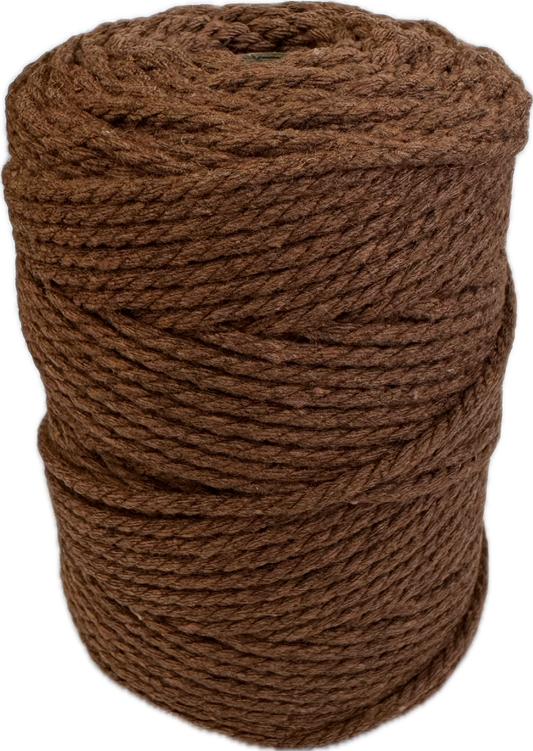 Macrame Cord Twisted - 304 2mm Mustard Brown 250g