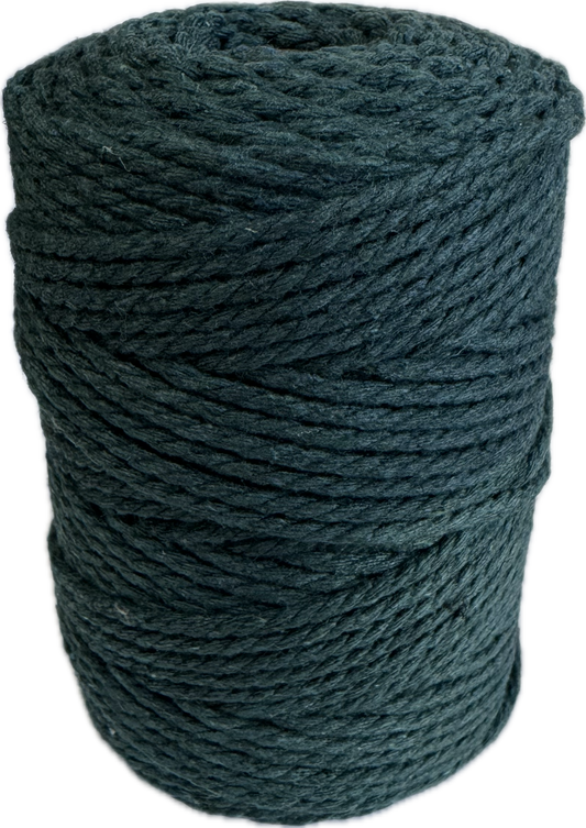 Macrame Cord Twisted - 304 2mm Peacock Green 250g
