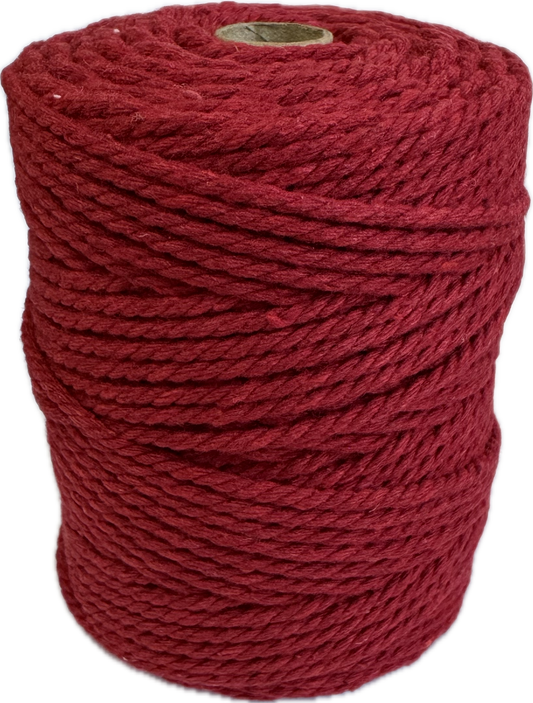 Macrame Cord Twisted - 304 2mm Red Rose 250g