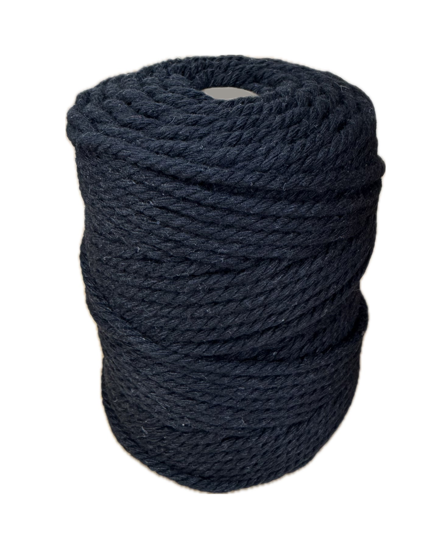 Macrame Cord Twisted - 306 3mm Black 250g