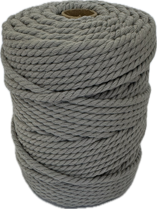 Premium Macrame Cord - 306 3mm Light Grey 250g - 100% Cotton