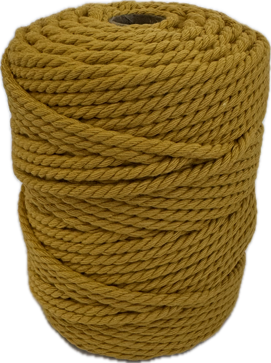 Premium Macrame Cord - 306 3mm Mustard 250g - 100% Cotton