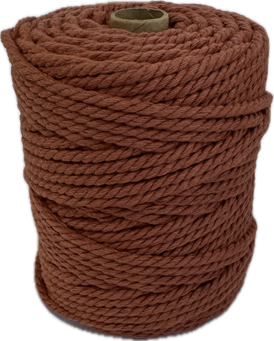 Premium Macrame Cord - 306 3mm Terracotta 250g - 100% Cotton