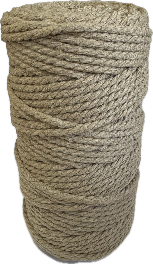Macrame Cord Twisted - 309 5mm Biscuit 500g