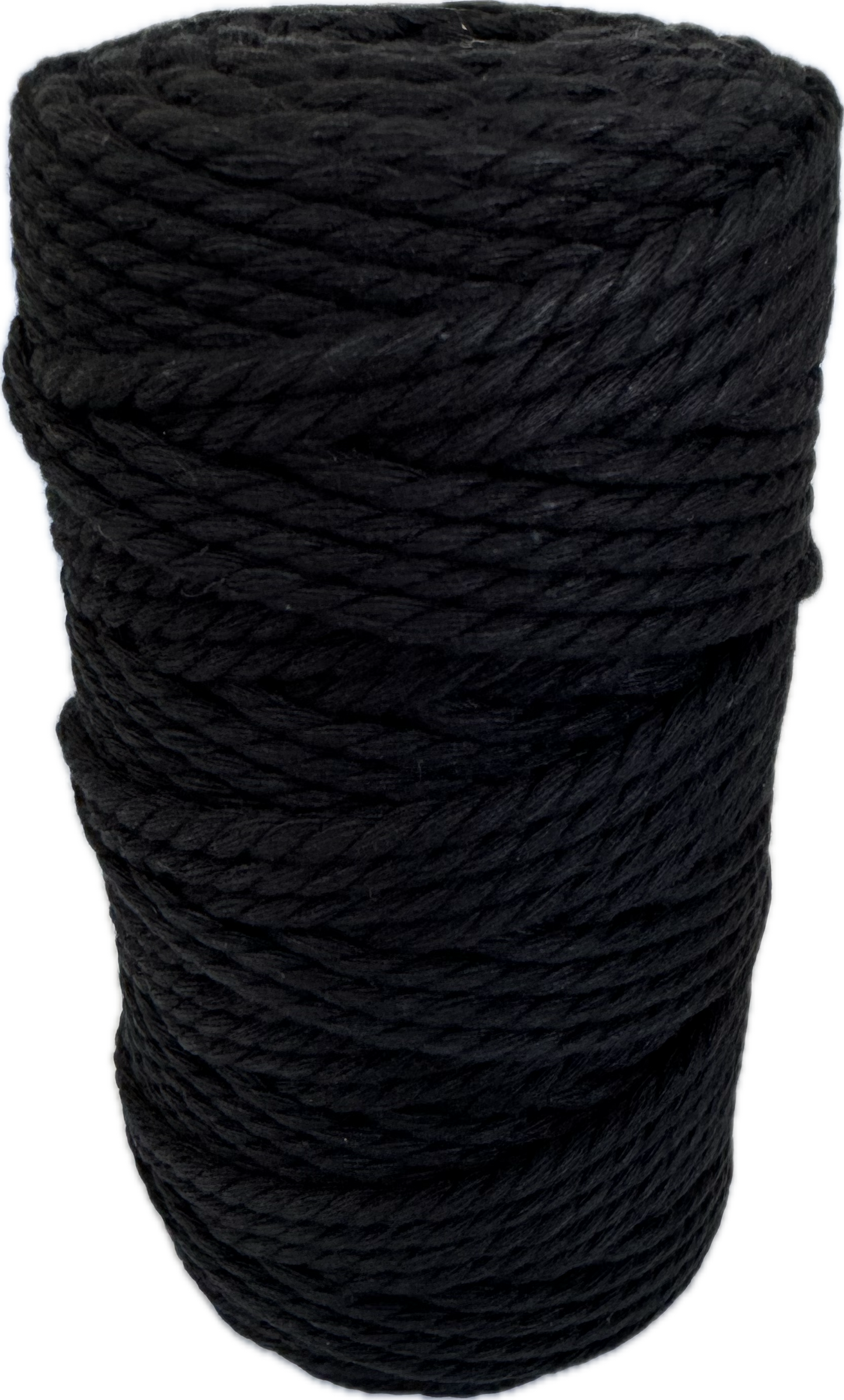 Premium Macrame Cord - 309 4mm Black 500g - 100% Cotton