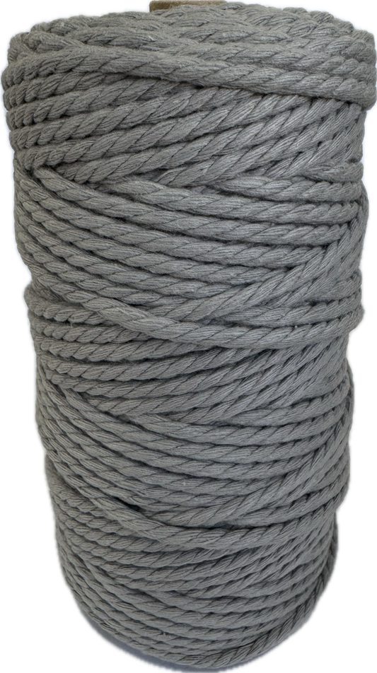 Premium Macrame Cord - 309 4mm Light Grey 500g - 100% Cotton