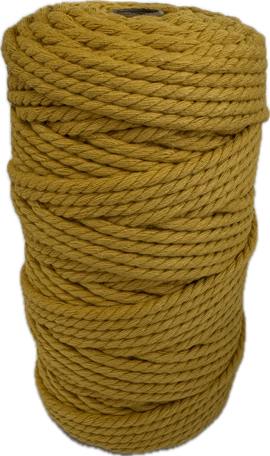 Premium Macrame Cord - 309 4mm Mustard 500g - 100% Cotton