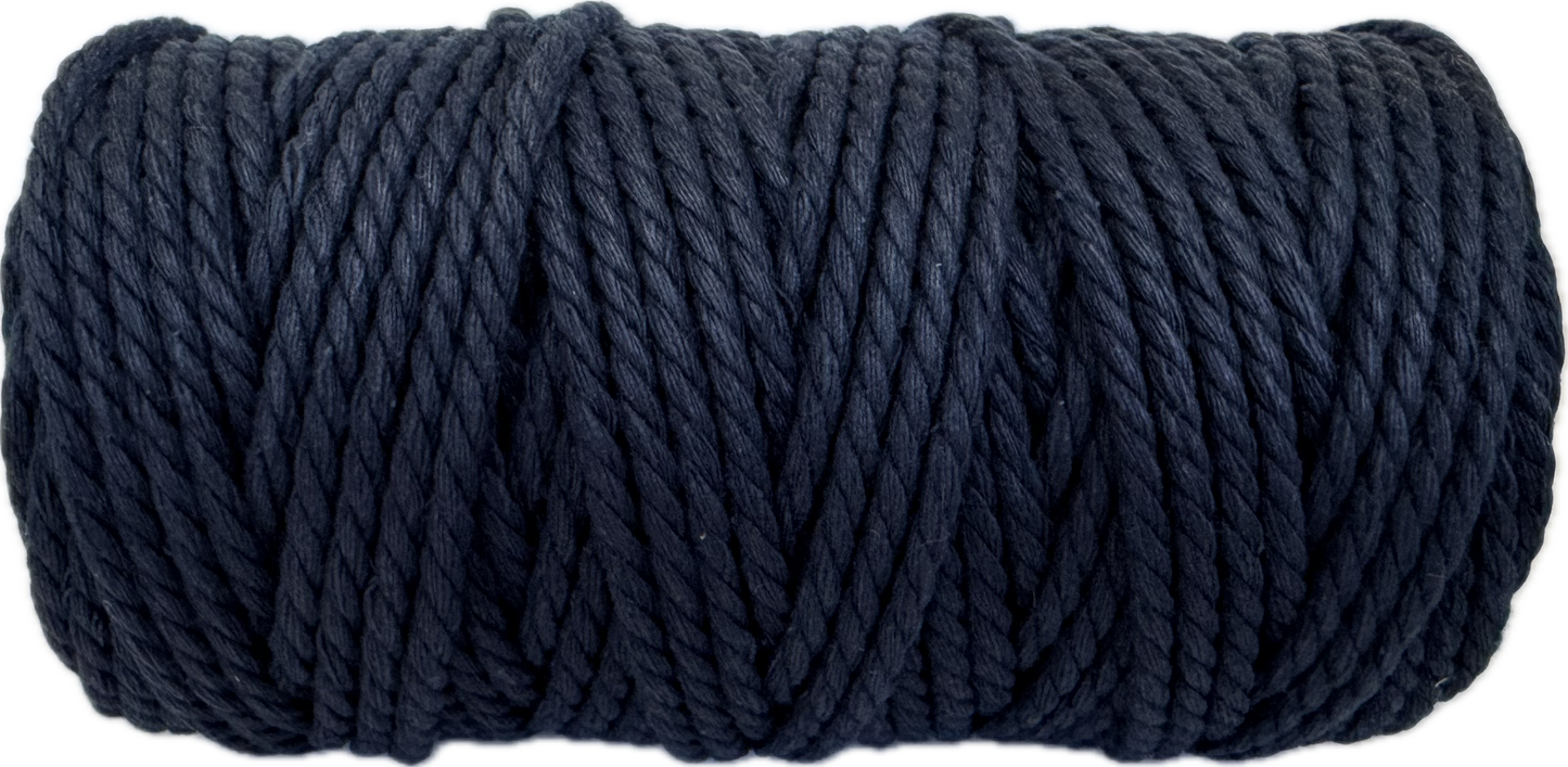 Premium Macrame Cord - 309 4mm Navy 500g - 100% Cotton