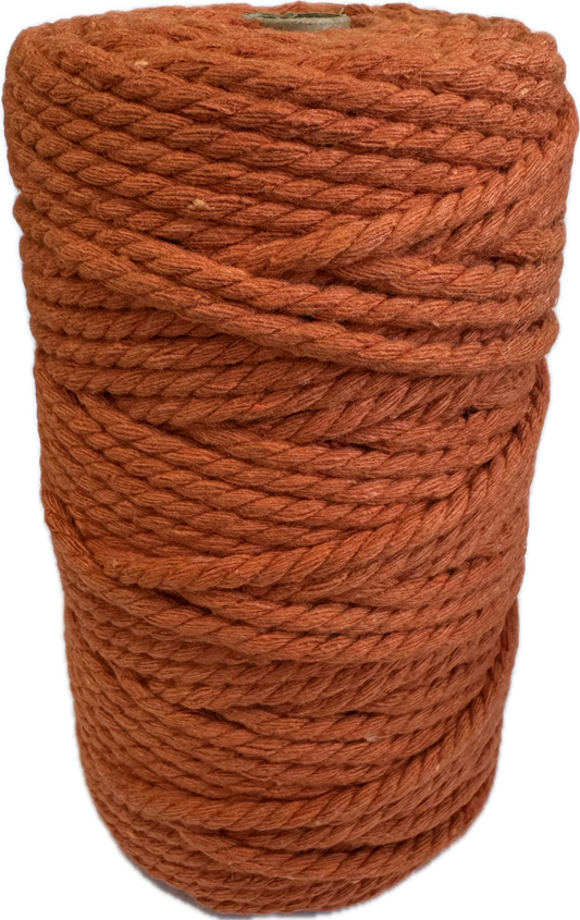 Macrame Cord Twisted - 309 5mm Orange 500g