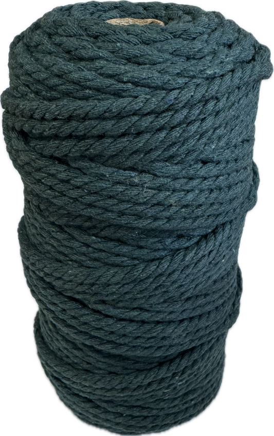Macrame Cord Twisted - 309 5mm Peacock Green 500g