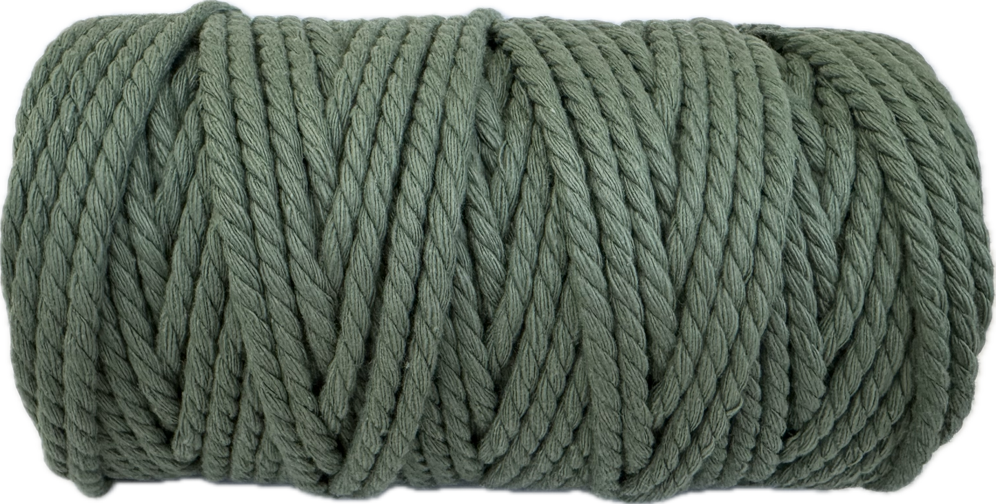 Premium Macrame Cord - 309 4mm Sage Green 500g - 100% Cotton