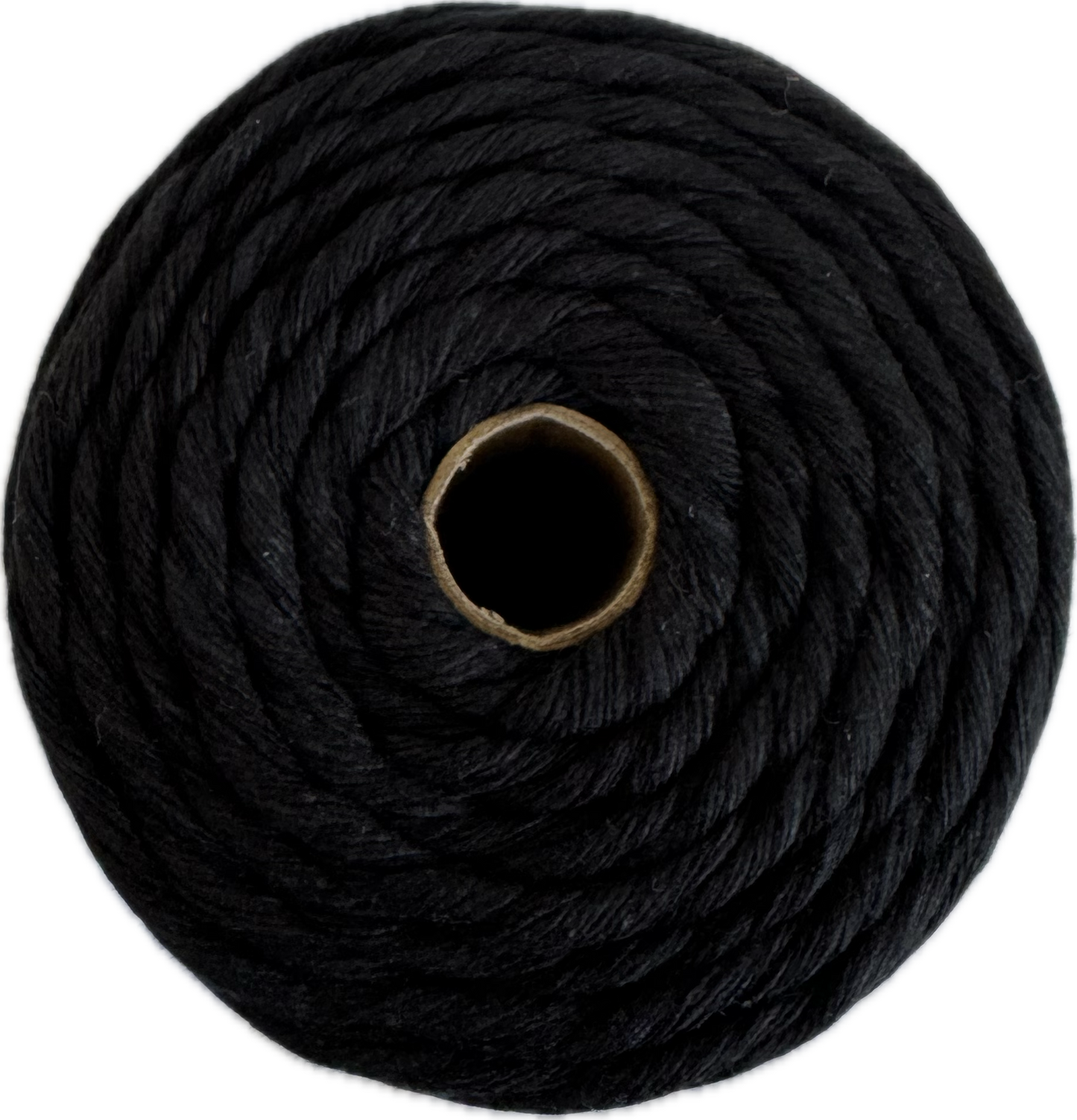Premium Macrame Cord - 3mm Single Twist Black 250g - 100% Cotton