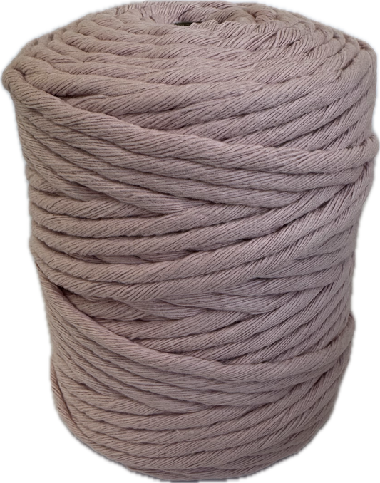 Premium Macrame Cord - 3mm Single Twist Blush Pink 250g - 100% Cotton
