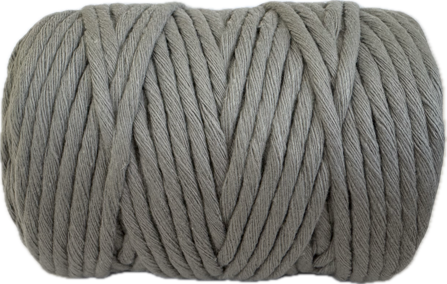 Premium Macrame Cord - 3mm Single Twist Light Grey 250g - 100% Cotton