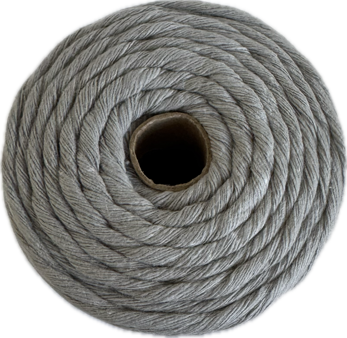 Premium Macrame Cord - 3mm Single Twist Light Grey 250g - 100% Cotton