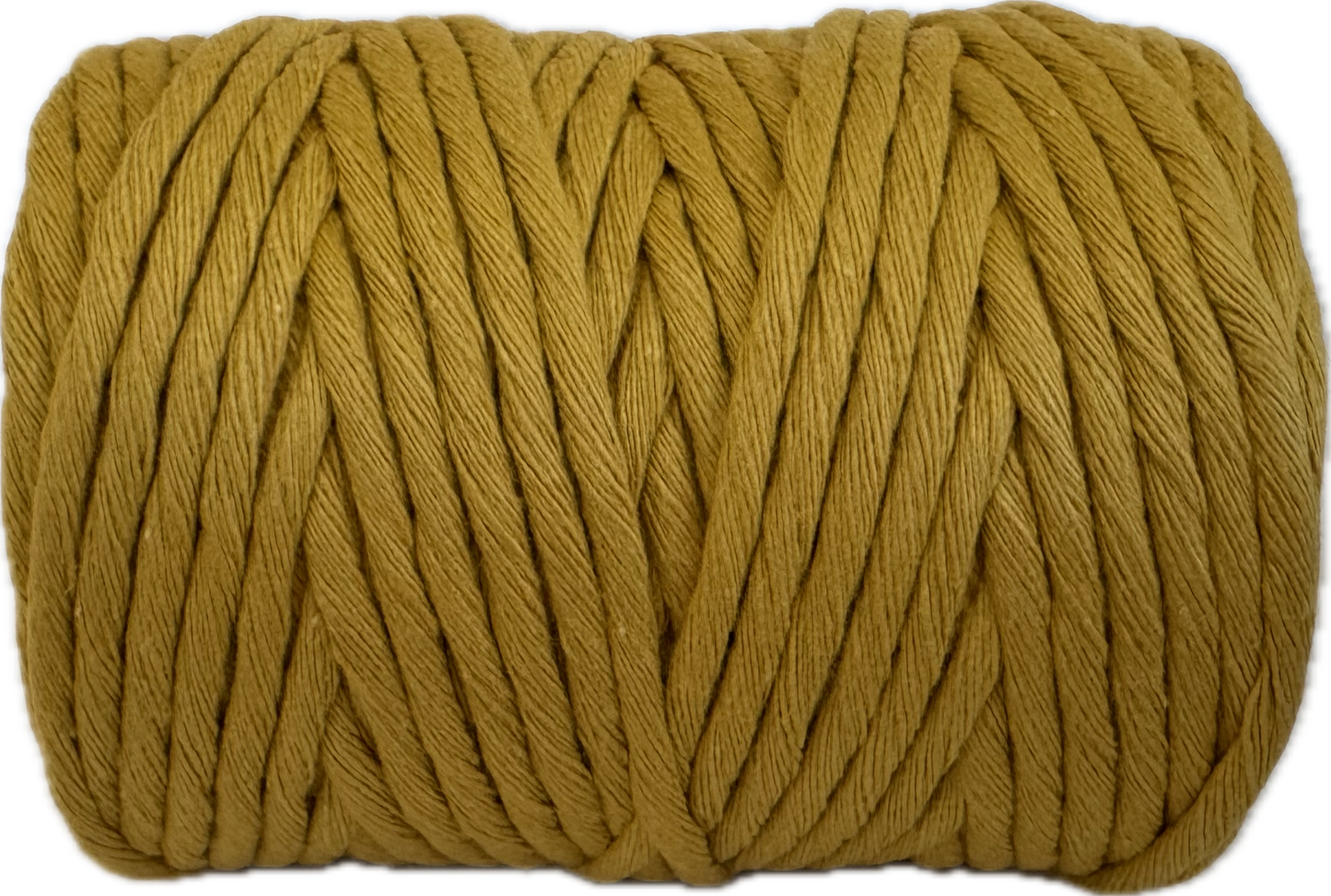 Premium Macrame Cord - 3mm Single Twist Mustard 250g - 100% Cotton