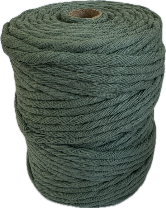 Premium Macrame Cord - 3mm Single Twist Sage Green 250g - 100% Cotton