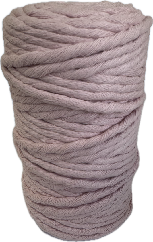 Premium Macrame Cord - 4mm Single Twist Blush Pink 500g - 100% Cotton