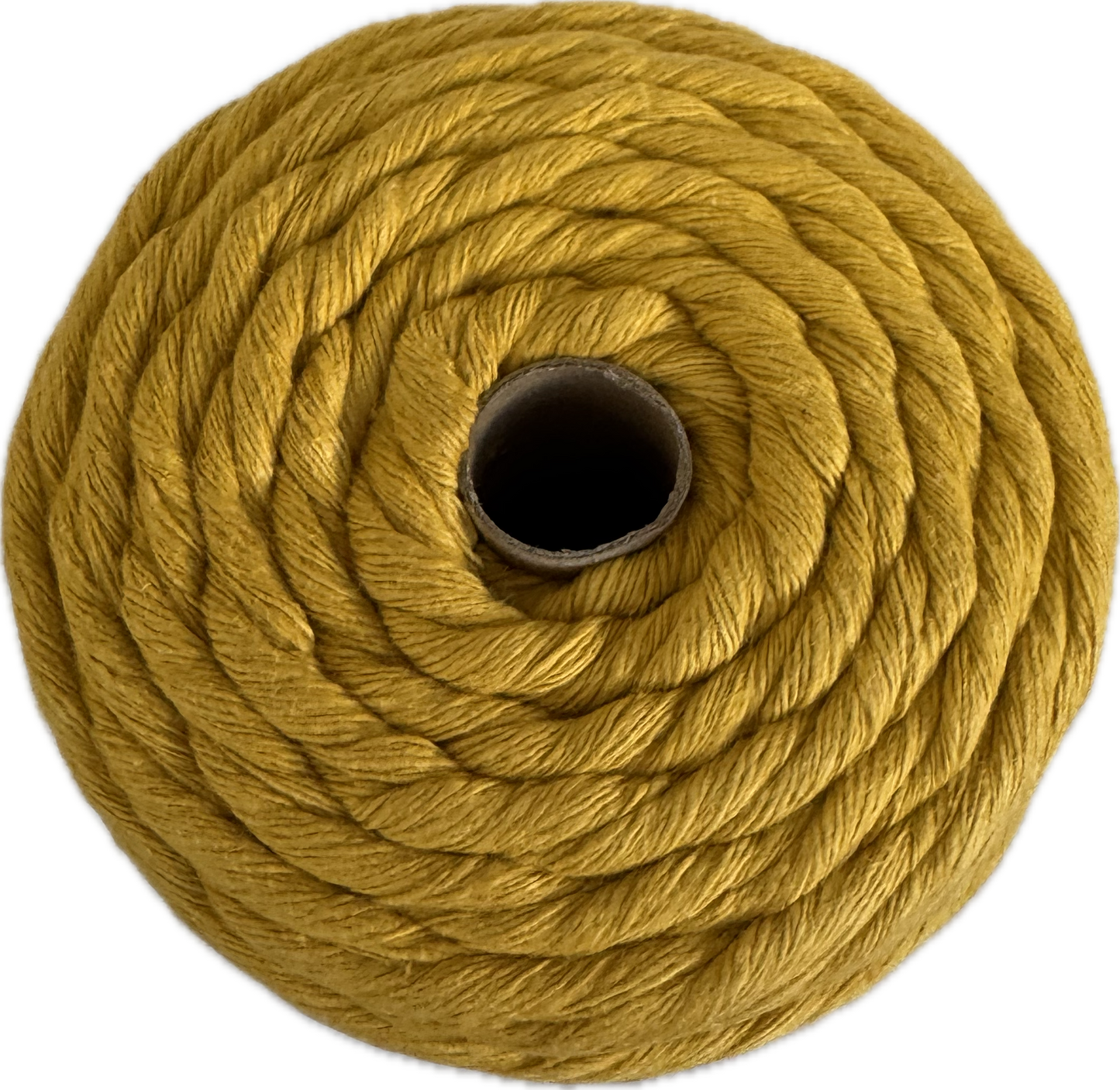Premium Macrame Cord - 4mm Single Twist Mustard 500g - 100% Cotton