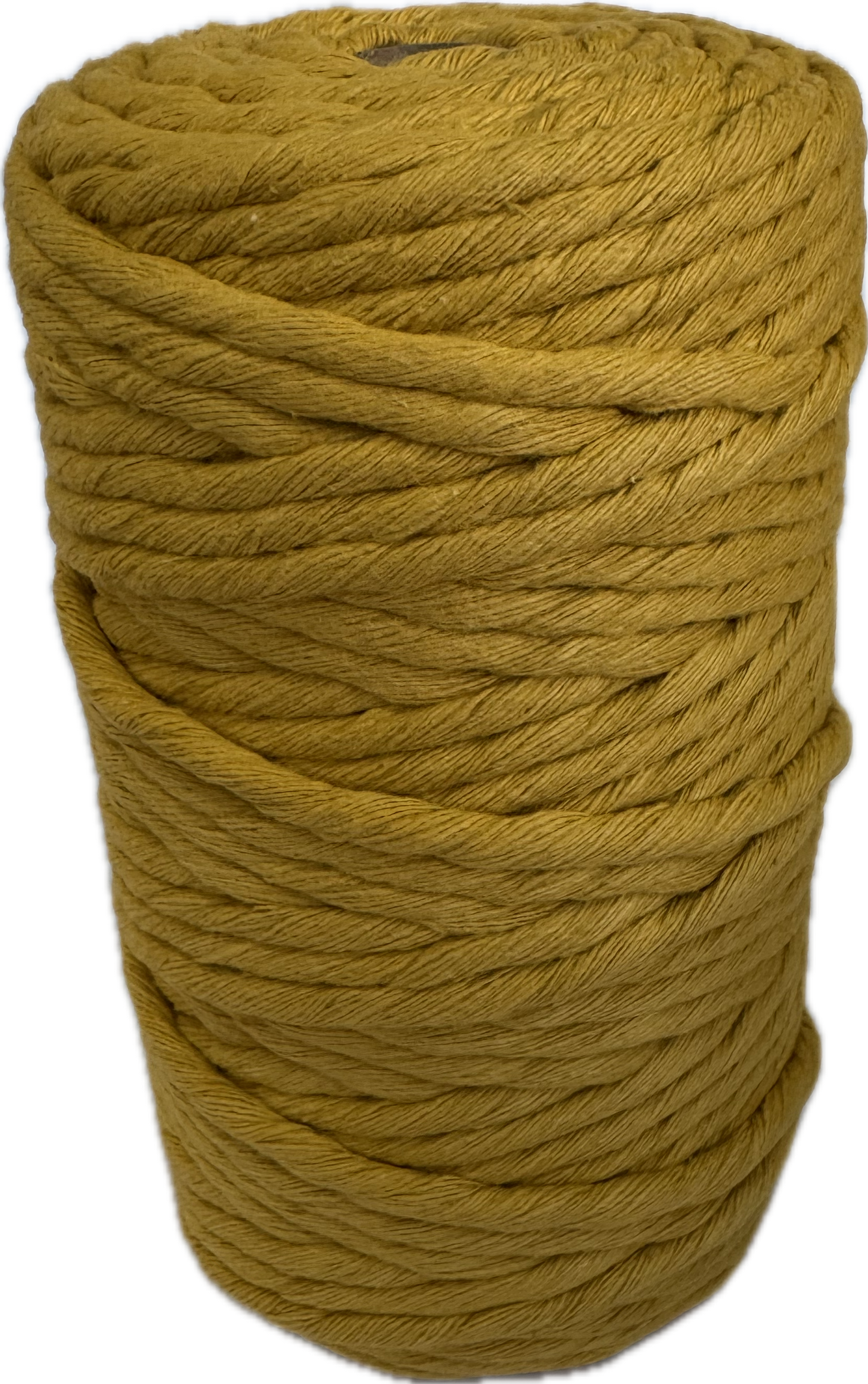 Premium Macrame Cord - 4mm Single Twist Mustard 500g - 100% Cotton