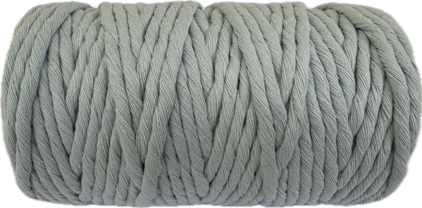 Premium Macrame Cord - 4mm Single Twist Pale Blue 500g - 100% Cotton