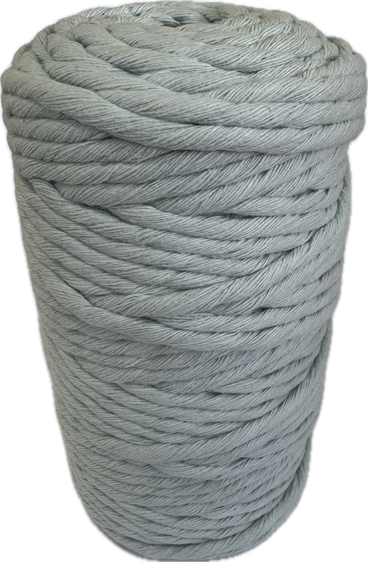 Premium Macrame Cord - 4mm Single Twist Pale Blue 500g - 100% Cotton