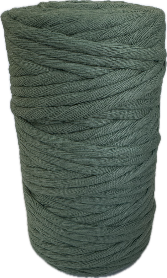 Premium Macrame Cord - 4mm Single Twist Sage Green 500g - 100% Cotton