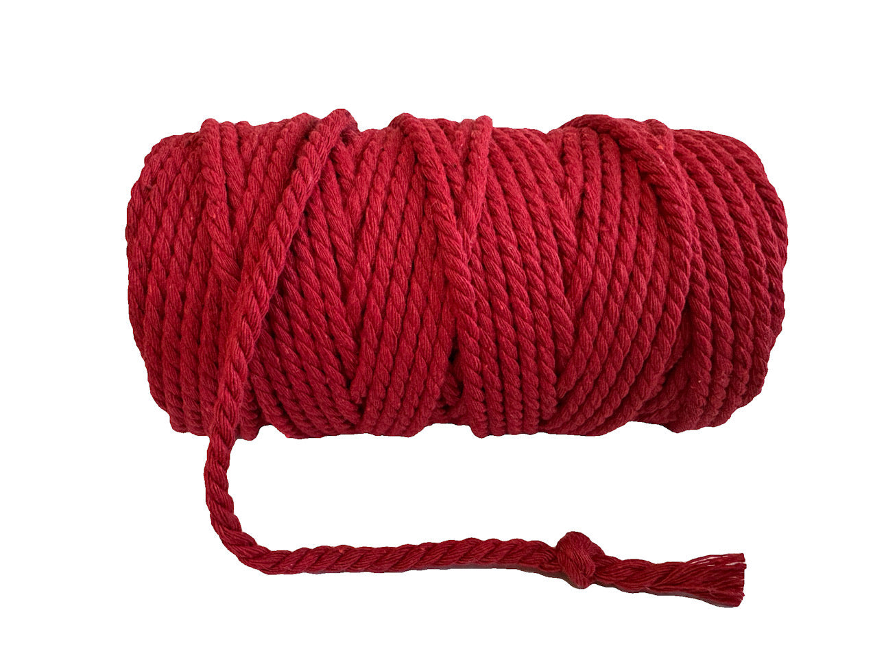 Macrame Cord Twisted - 309 5mm Red Rose 500g