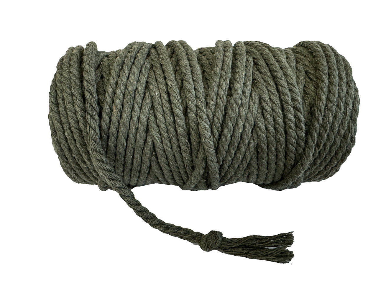 Macrame Cord Twisted - 309 5mm Army Green 500g