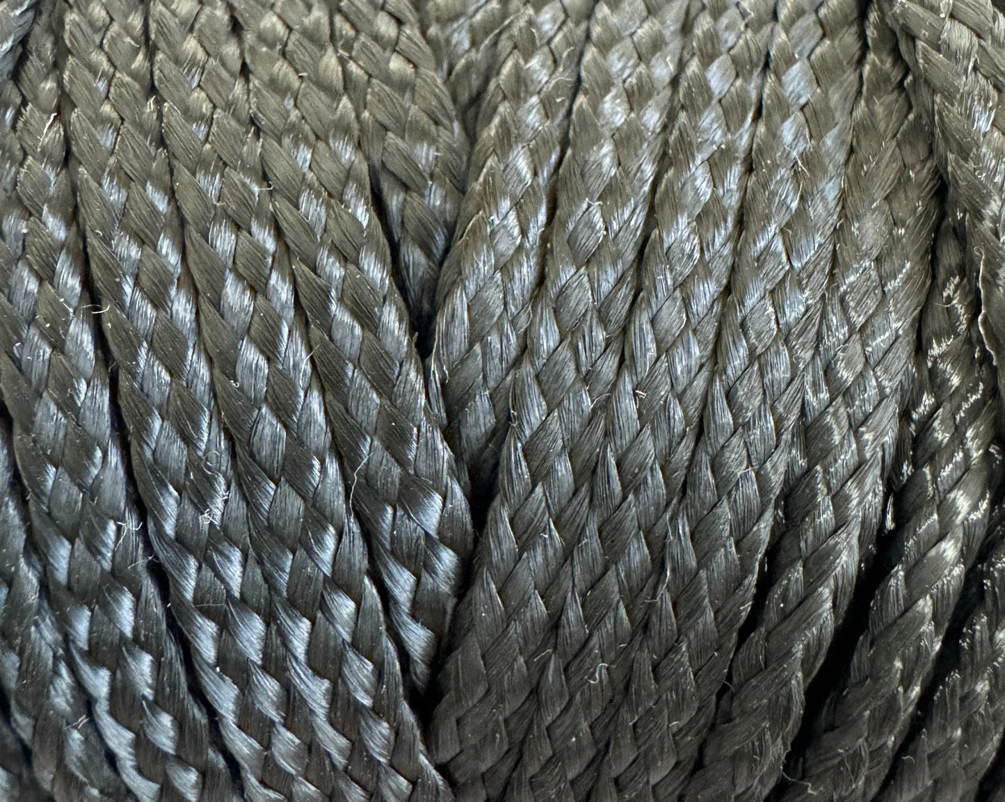 Black 3mm Utility Flat Braid (250g, +-62m)