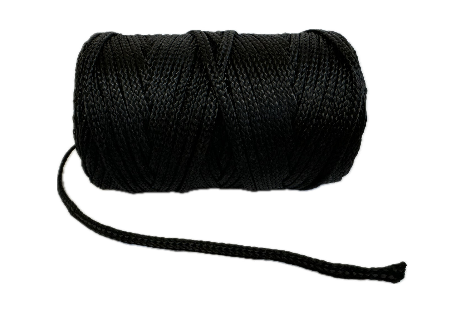 Black 3mm Utility Flat Braid (250g, +-62m)