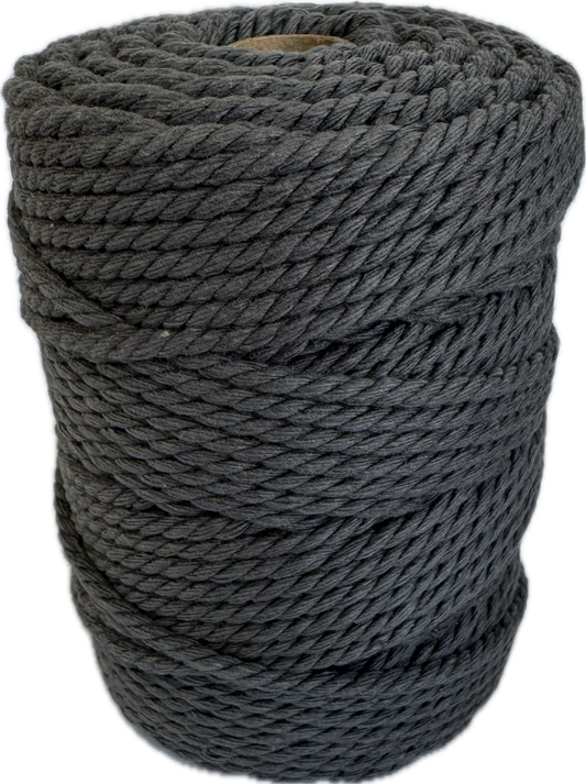 Premium Macrame Cord - 306 3mm Dark Grey 250g - 100% Cotton