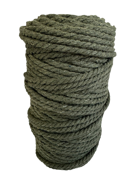 Macrame Cord Twisted - 309 5mm Army Green 500g