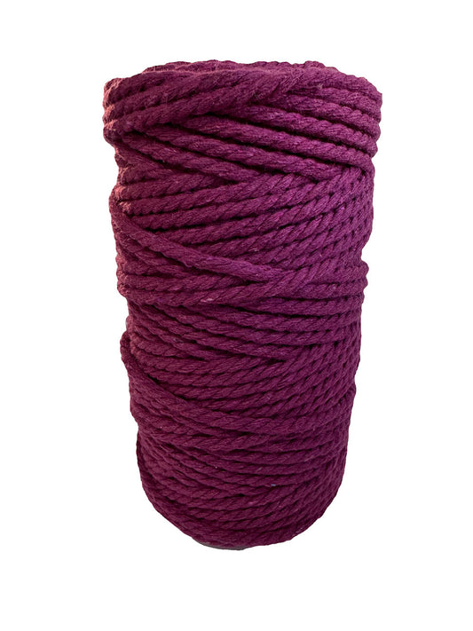 Macrame Cord Twisted - 309 5mm Magenta 500g