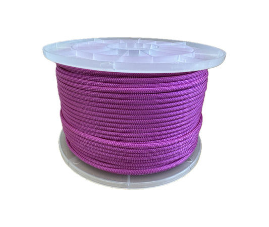 Paracord 550 Type III - 100% Nylon - 100m Red Rose