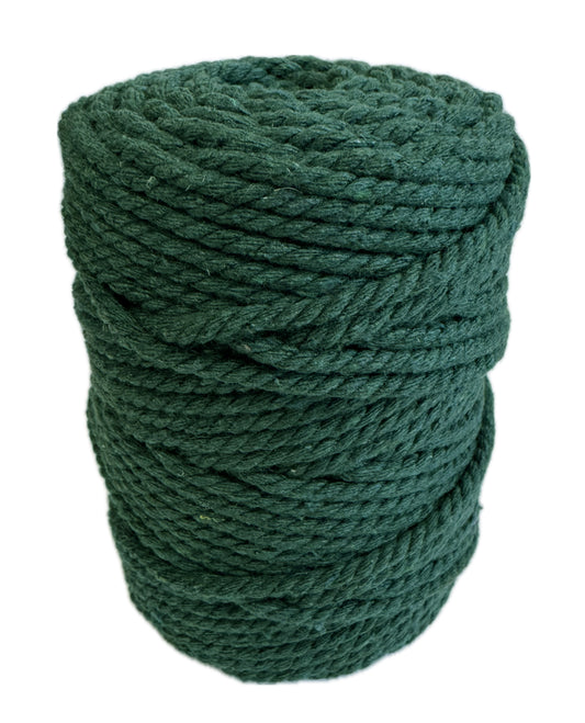 Macrame Cord Twisted - 306 3mm Peacock Green 250g