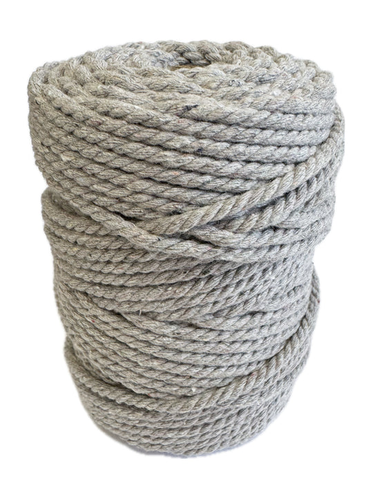Macrame Cord Twisted - 306 3mm Grey Melange 250g