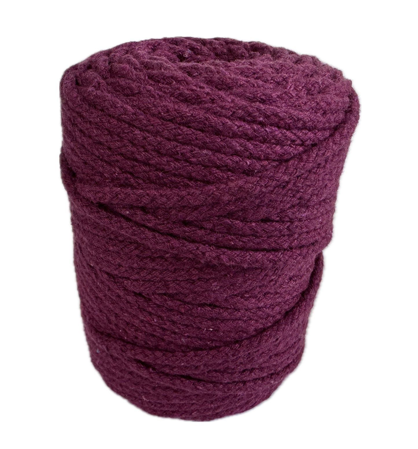 Macrame Flat Braid - 4mm Magenta 250g