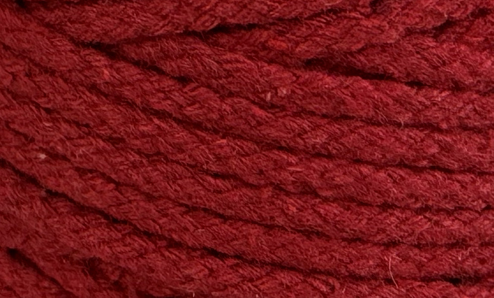 Macrame Flat Braid - 4mm Red Rose 250g