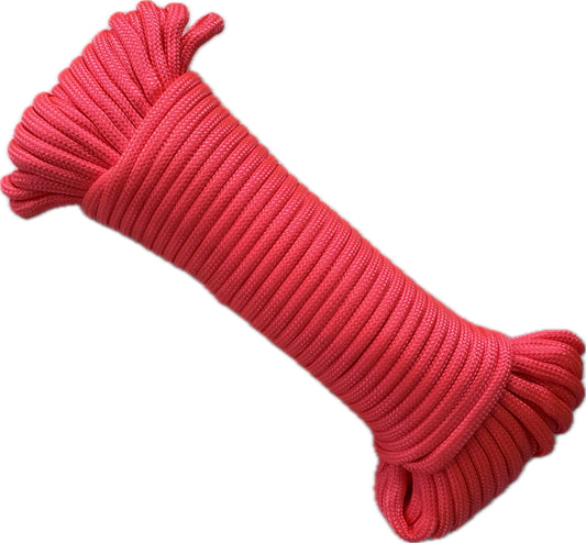 Paracord 550 Type III - 100% Nylon - 15m Bright Pink