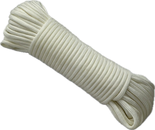Paracord 550 Type III - 100% Nylon - 15m White