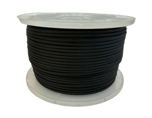Paracord 550 Type III - 100% Nylon - 100m Black