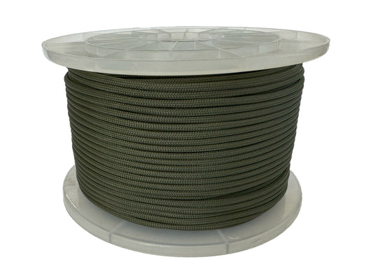 Paracord 550 Type III - 100% Nylon - 100m Military Green