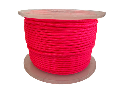 Paracord 550 Type III - 100% Nylon - 100m Pink