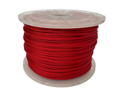 Paracord 550 Type III - 100% Nylon - 100m Red