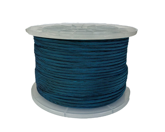 Paracord 550 Type III - 100% Nylon - 100m Blue and Black